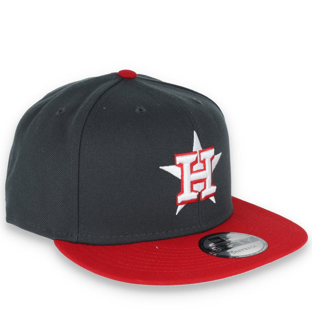 New Era Houston Astros 2-Tone Color Pack 9FIFTY Snapback Hat-Grey/Scarlet product image 1, provided for visual reference and