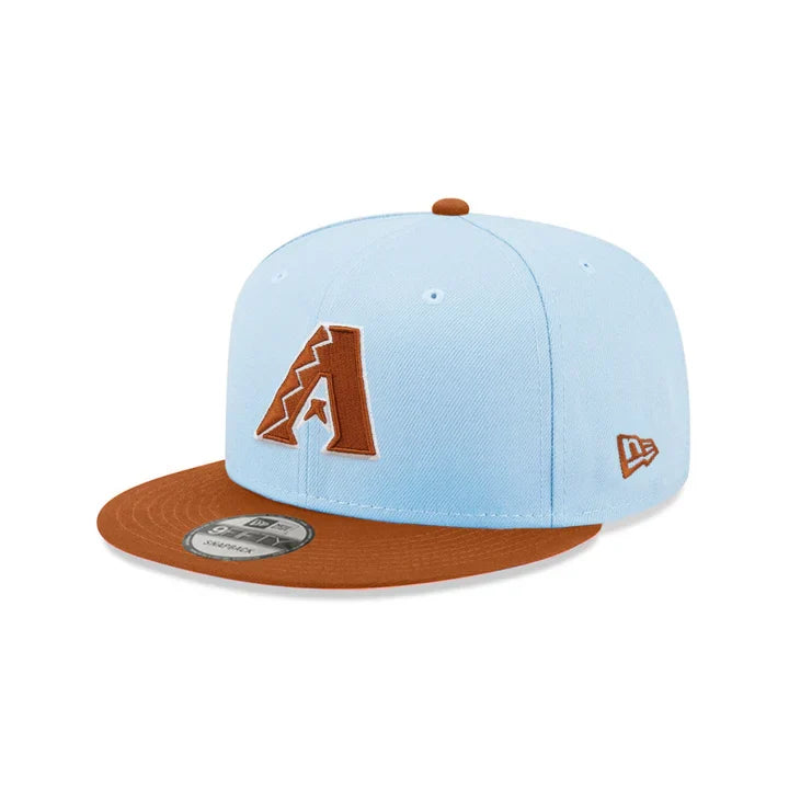 New Era Arizona Diamondbacks 2-Tone Color Pack 9FIFTY Snapback Hat -Light Blue/Rust product image 2, provided for visual