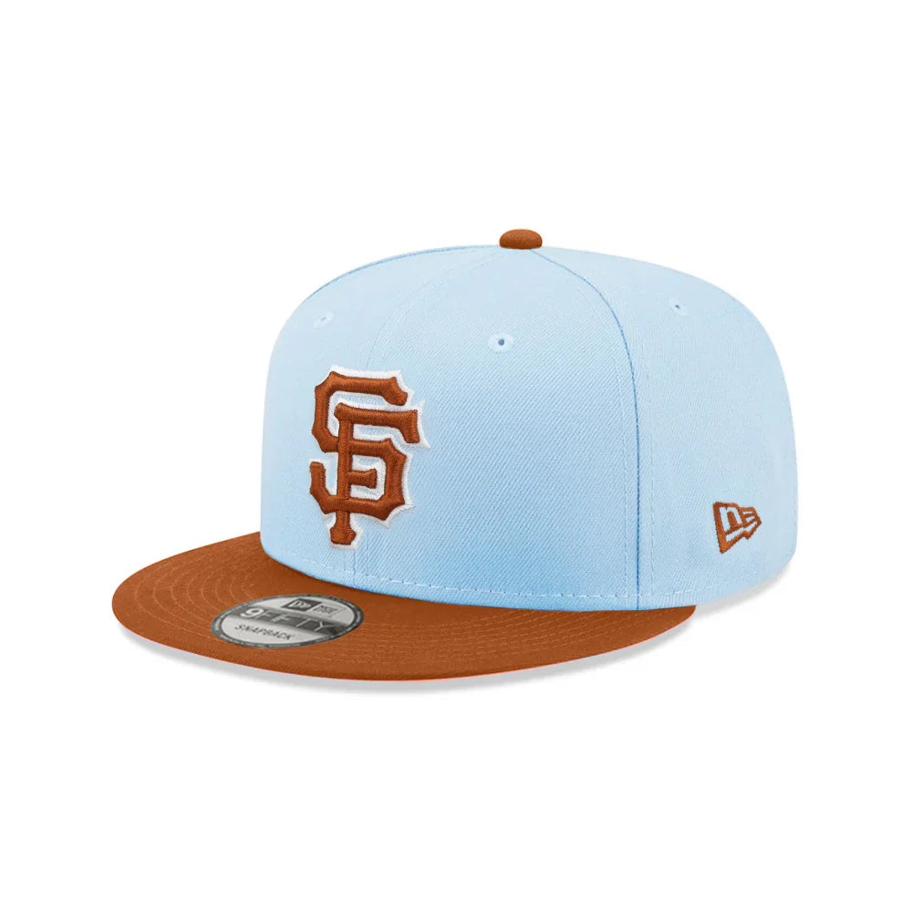 New Era San Francisco Giants 2-Tone Color Pack 9FIFTY Snapback Hat -Light Blue/Rust product image 2, provided for visual