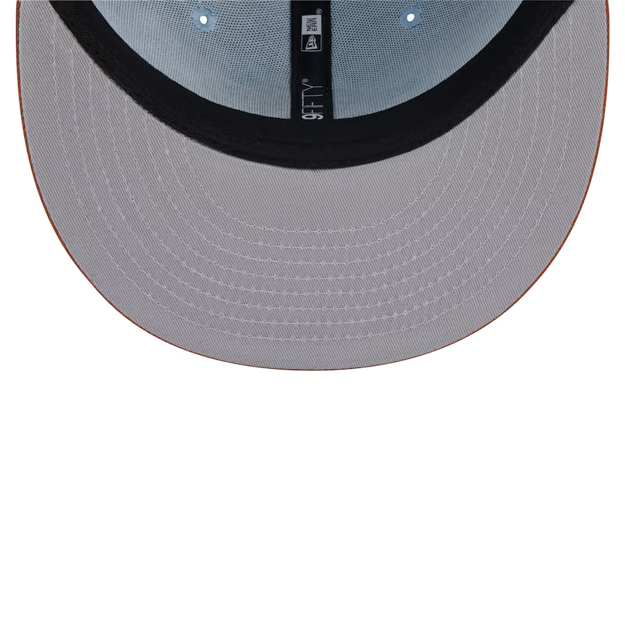 New Era Boston Red Socks 2-Tone Color Pack 9FIFTY Snapback Hat -Light Blue/Rust Orange product image 5, provided for visual