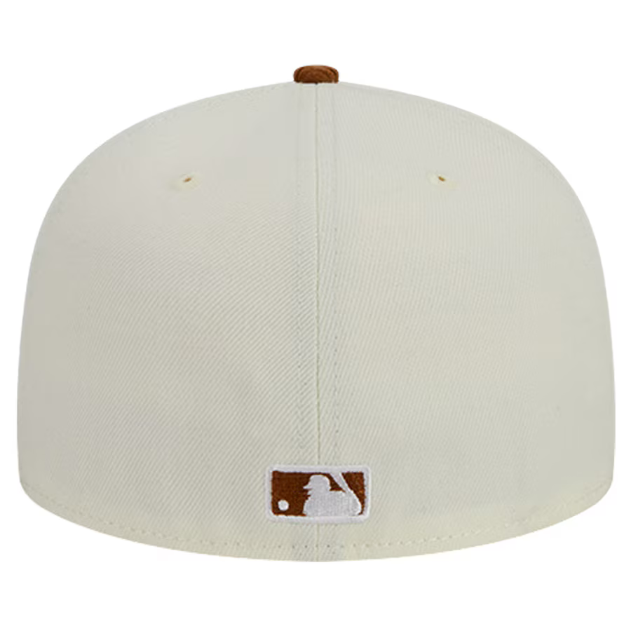 New Era Pittsburgh Pirates 2-Tone Corduroy Visor 59FIFTY Fitted Hat-Cream/Brown product image 5, provided for visual
