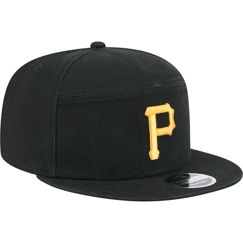 New Era Pittsburgh Pirates Cotton Canvas 9FIFTY Split Panel Hat product image 2, provided for visual reference and product