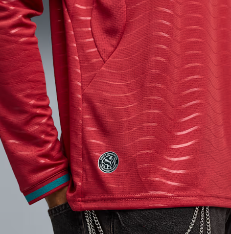 Puma Men Portugal Long Sleeve Home Soccer Jersey 2026 product image 4, provided for visual reference and product detail