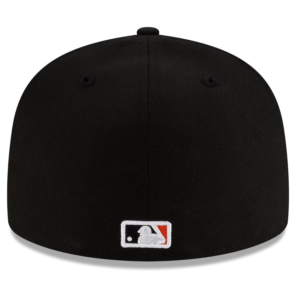 San Francisco Giants NEW ERA 59FIFTY FITTED CAP-GRAY/BLACK product image 4, provided for visual reference and product detail