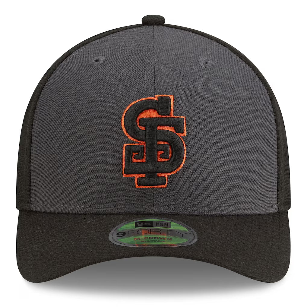 San Francisco Giants New Era Player Replica Alternate 9FORTY M-Crown Adjustable Hat - Gray/Black product image 3, provided