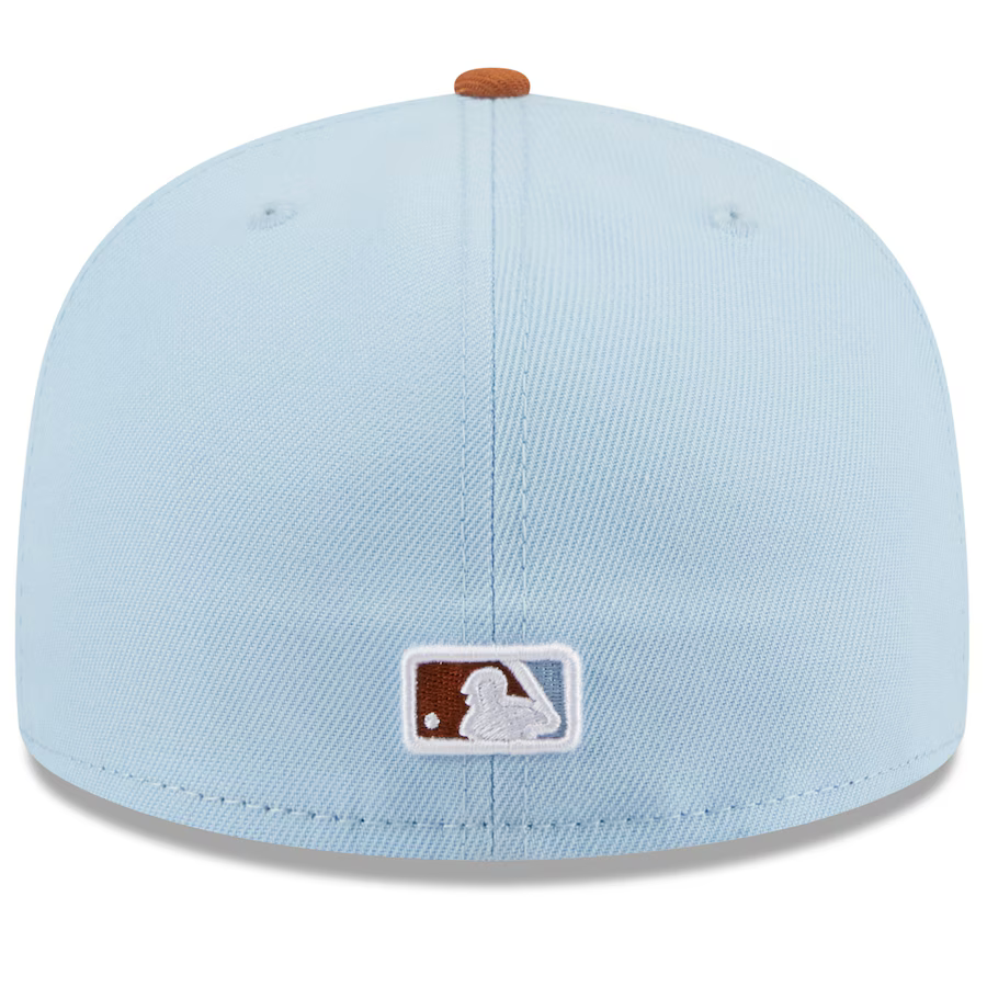 New Era San Diego Padres Color Pack 59FIFTY Fitted Hat-Light Blue/Rust Orange product image 5, provided for visual reference
