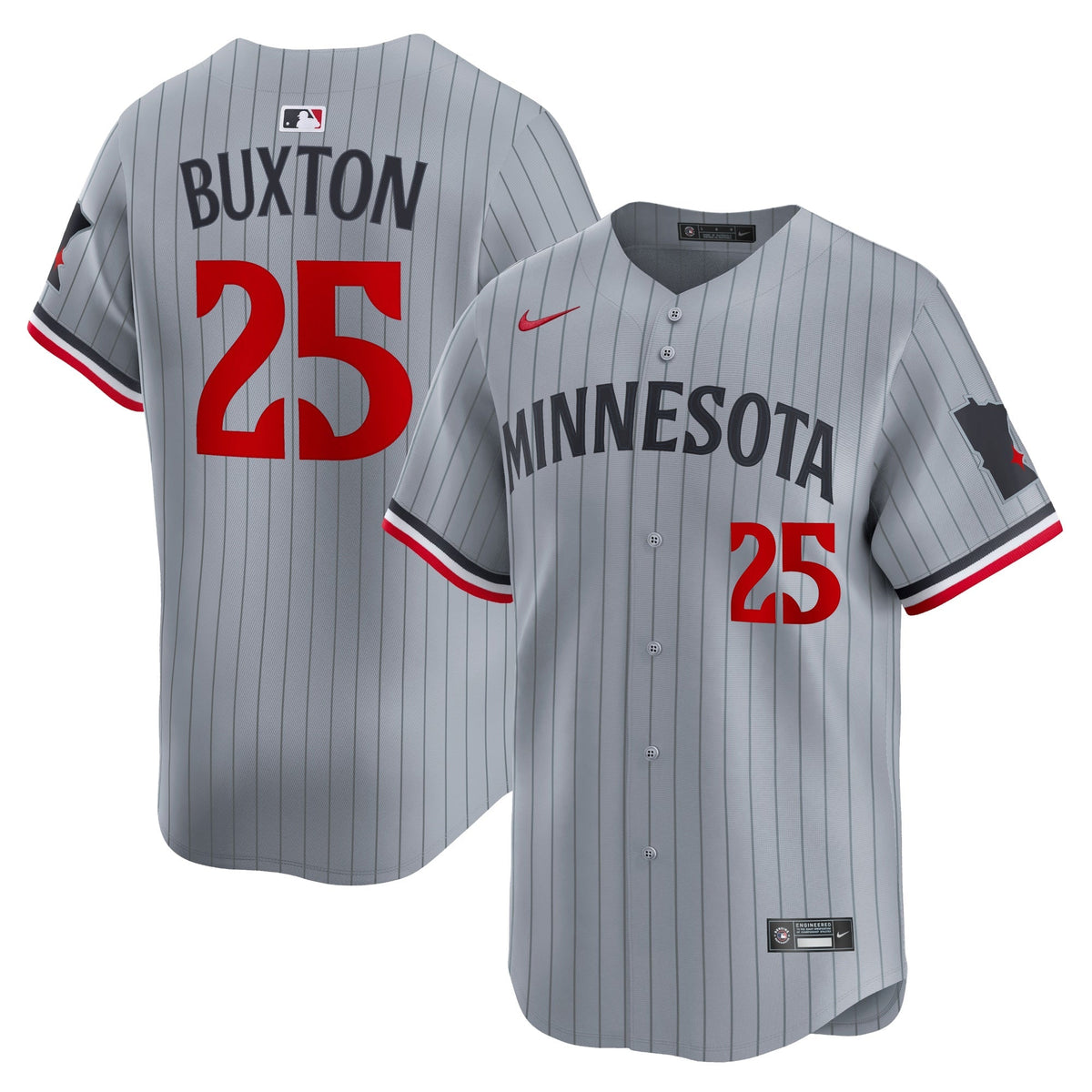 Byron Buxton Minnesota Twins Road Jersey - Gray product image 1