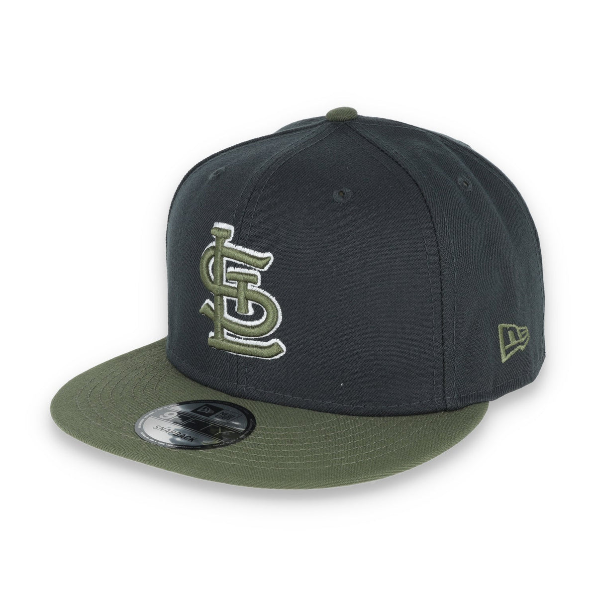New Era St. Louis Cardinals 2-Tone Color Pack 9FIFTY Snapback Hat- Grey/Olive product image 3, provided for visual reference