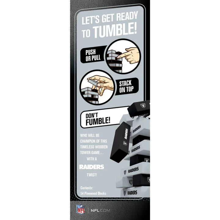 Las Vegas Raiders Tumble Tower product image 3, provided for visual reference and product detail review