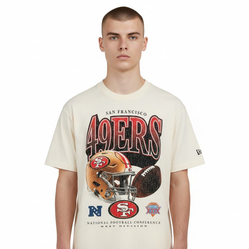 New Era Men San Francisco 49ers Graphic Short Sleeve T-Shirt product image 2, provided for visual reference and product