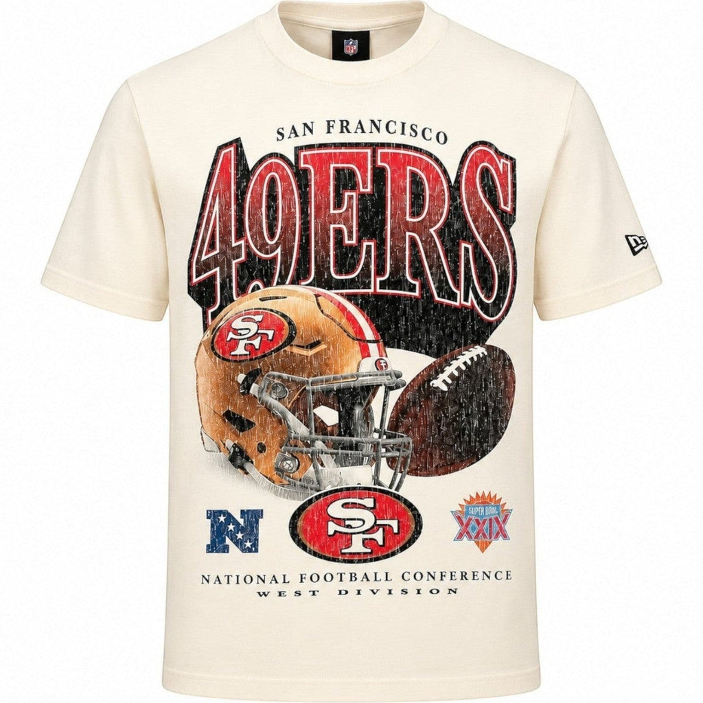 New Era Men San Francisco 49ers Graphic Short Sleeve T-Shirt product image 1, provided for visual reference and product