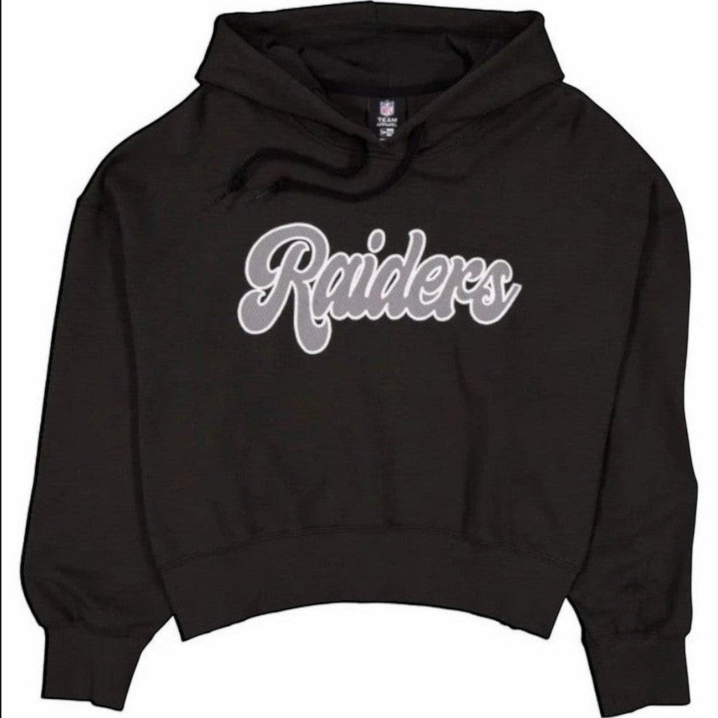 Las Vegas Raiders Women Cropped Pullover Hoodie product image 1, provided for visual reference and product detail review