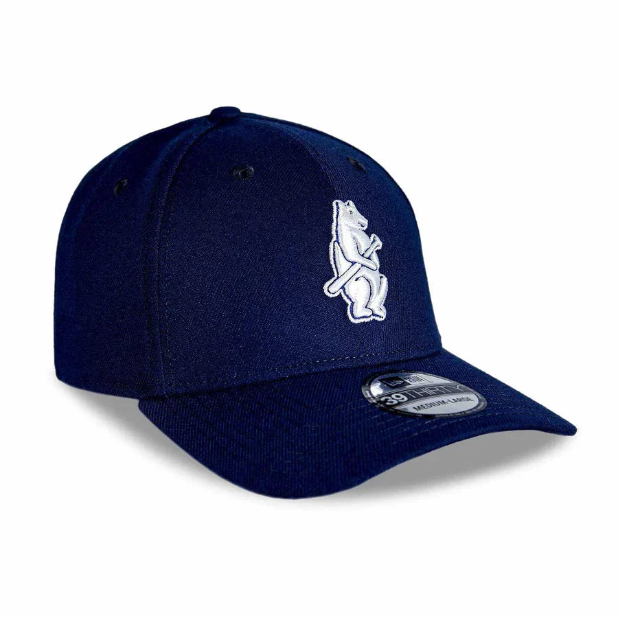 Chicago Cubs New Era 39THIRTY Navy 1914 Flex-Fit Hat product image 2, provided for visual reference and product detail review