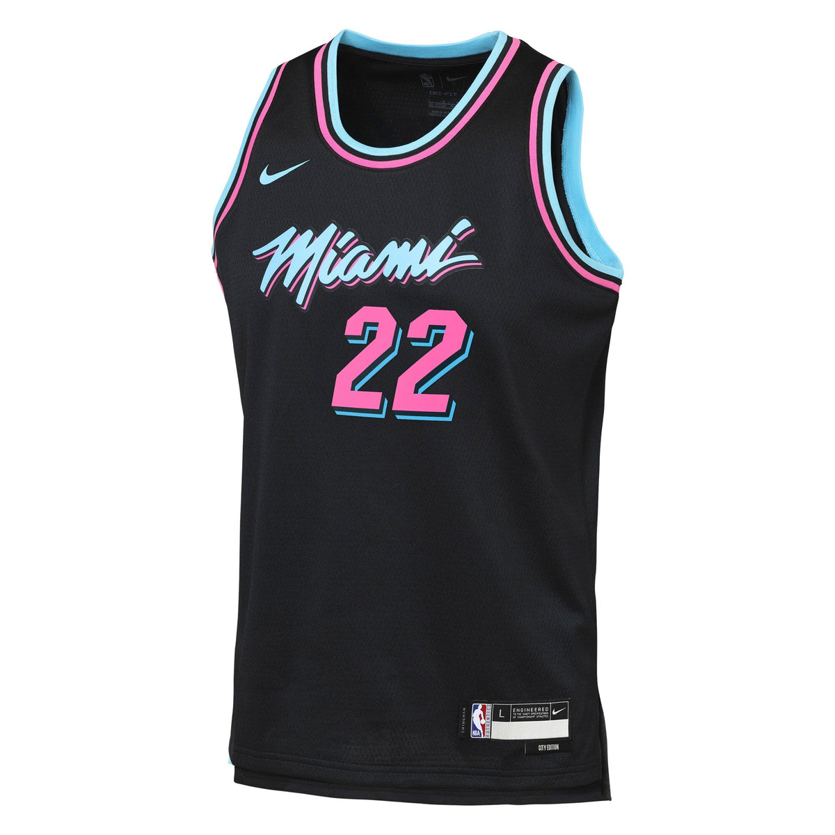 Miami Heat Nike 2025/26 City Edition Swingman Jersey - Black - Andrew Wiggins - Youth product image 3, provided for visual