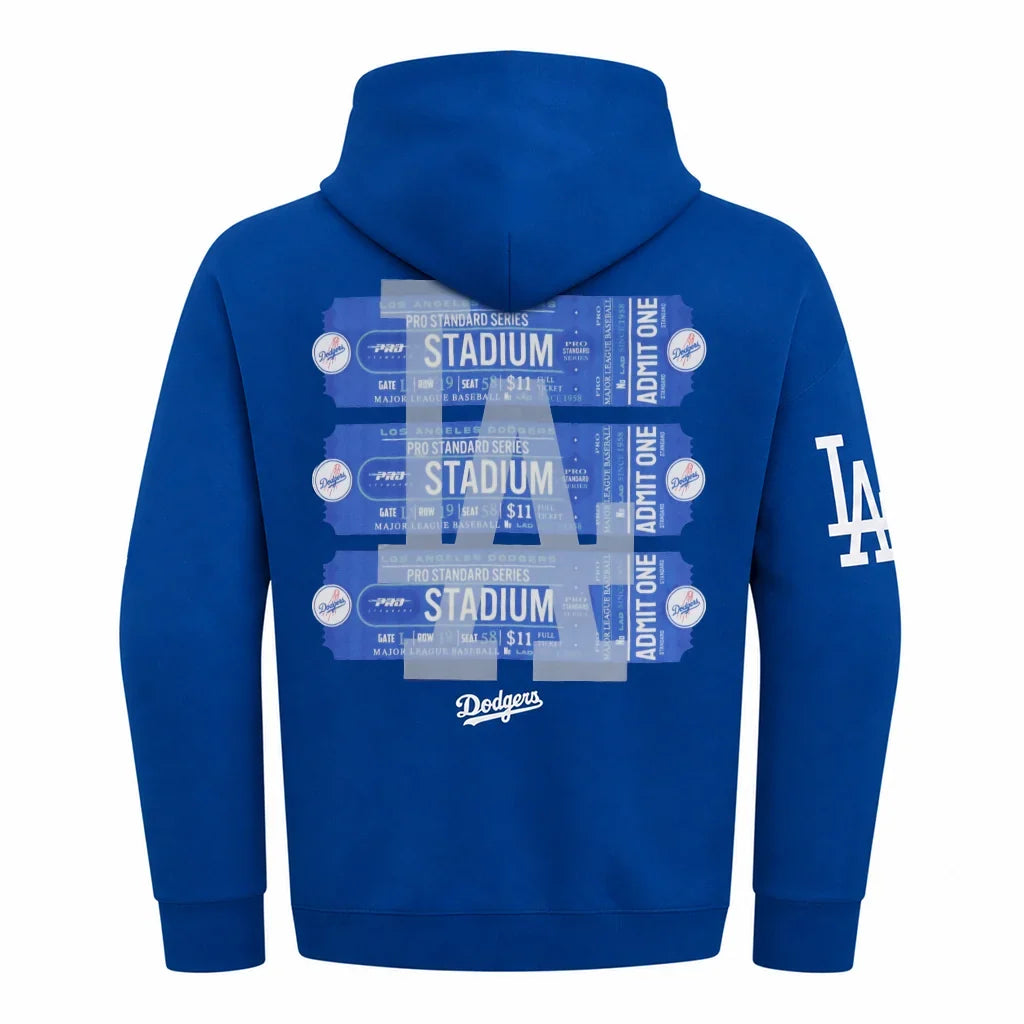 Pro Standard Los Angeles Dodgers Home Team Drop Shoulder Blue Hoodie product image 2, provided for visual reference and