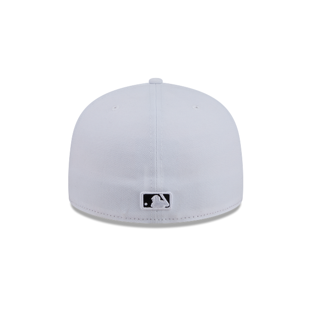New Era San Diego Padres Color Basic 59FIFTY Fitted Hat- White/Black product image 6, provided for visual reference and