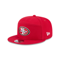 New Era San Francisco 49ers Cotton Canvas 9FIFTY Split Panel Trucker Hat product image 1, provided for visual reference and