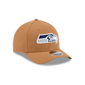 New Era Seattle Seahawks 9FORTY M-Crown Adjustable Hat-Brown product image 1, provided for visual reference and product