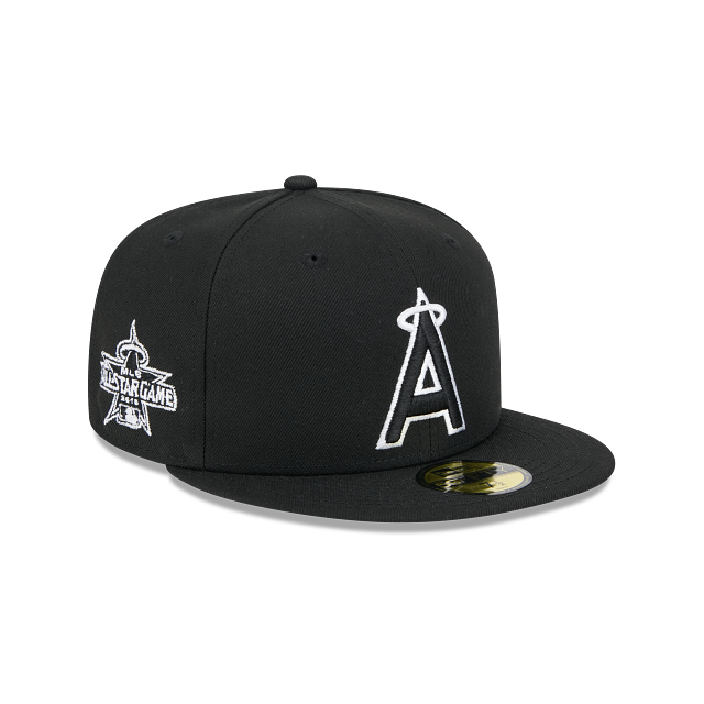 New Era Los Angeles Angels Side Patch 2010 All-Star Game 59fifty Fitted Hat-Black/White product image 1, provided for visual