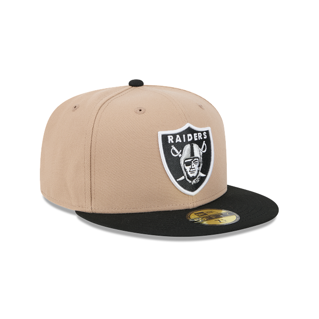 New Era Las Vegas Raiders 59FIFTY Fitted Hat-Camel product image 1, provided for visual reference and product detail review