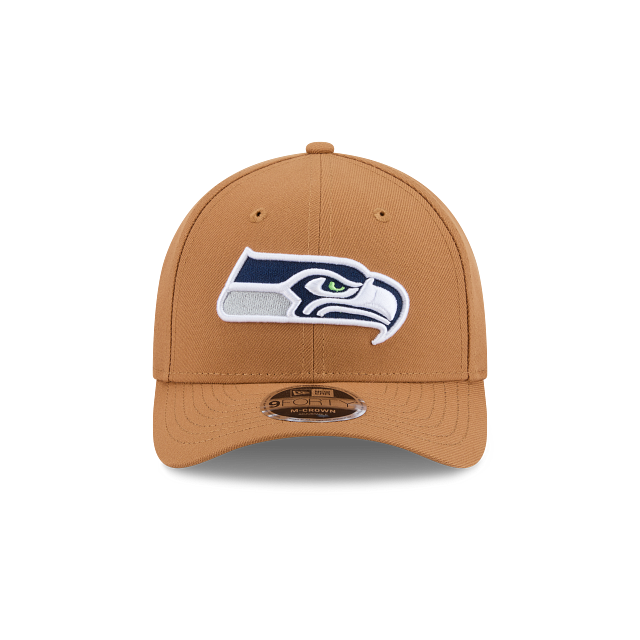 New Era Seattle Seahawks 9FORTY M-Crown Adjustable Hat-Brown product image 3, provided for visual reference and product