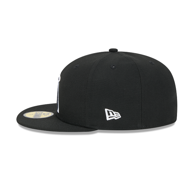 New Era Los Angeles Angels Side Patch 2010 All-Star Game 59fifty Fitted Hat-Black/White product image 5, provided for visual