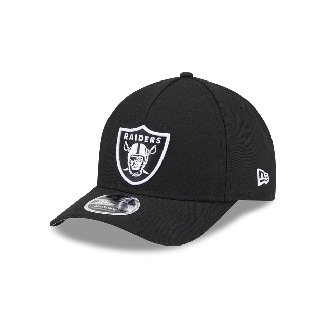 New Era Las Vegas Raiders M-Crown 9FORTY A-Frame Adjustable Hat-Black/White product image 2, provided for visual reference
