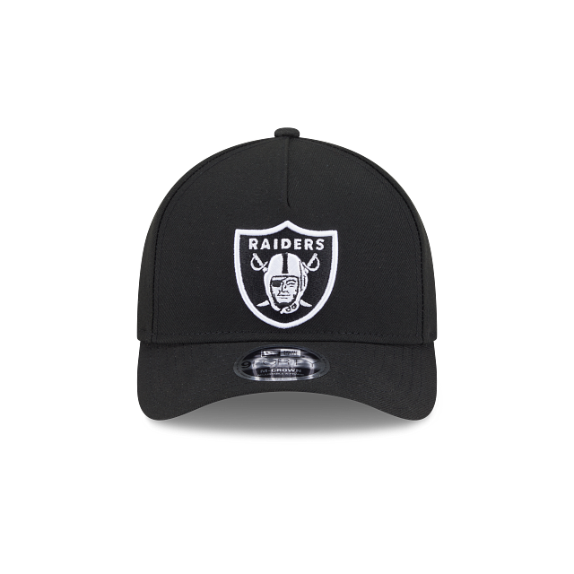 New Era Las Vegas Raiders M-Crown 9FORTY A-Frame Adjustable Hat-Black/White product image 3, provided for visual reference