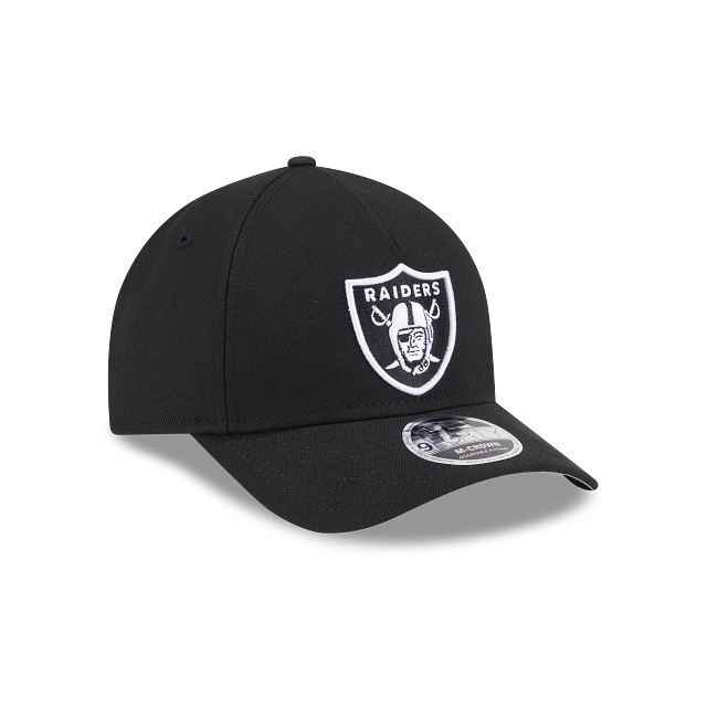 New Era Las Vegas Raiders M-Crown 9FORTY A-Frame Adjustable Hat-Black/White product image 1, provided for visual reference