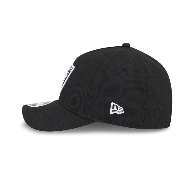 New Era Las Vegas Raiders M-Crown 9FORTY A-Frame Adjustable Hat-Black/White product image 4, provided for visual reference