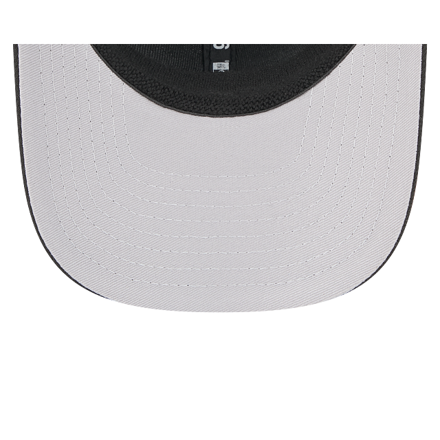 New Era Minnesota Vikings M-Crown A-FRAME 9FORTY Adjustable Hat-Black/White product image 7, provided for visual reference