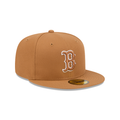New Era Boston Red Sox Color Basic 59FIFTY Fitted Hat - Bronze product image 1, provided for visual reference and product