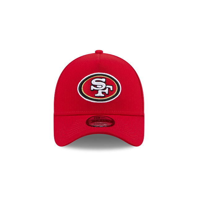 New Era San Francisco 49ers A-Frame 9FORTY Adjustable Snapback Hat-Red product image 3, provided for visual reference and