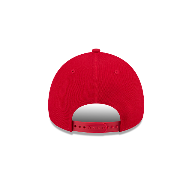 New Era San Francisco 49ers A-Frame 9FORTY Adjustable Snapback Hat-Red product image 6, provided for visual reference and