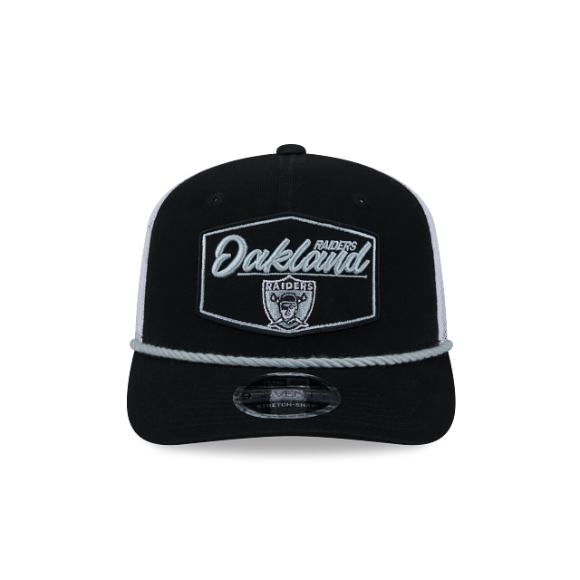 New Era Las Vegas Raiders Rope 9SEVENTY Trucker Stretch-Snap Adjustable Hat product image 3, provided for visual reference