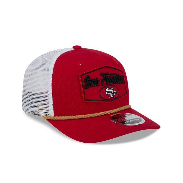 New Era San Francisco 49ers Rope 9SEVENTY Trucker Stretch-Snap Hat product image 1, provided for visual reference and