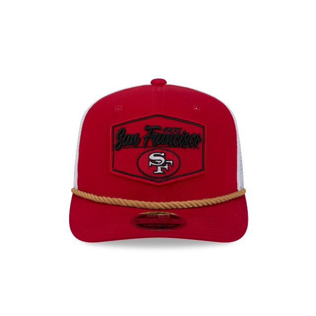 New Era San Francisco 49ers Rope 9SEVENTY Trucker Stretch-Snap Hat product image 3, provided for visual reference and
