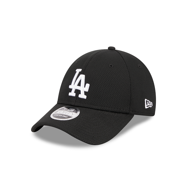 New Era Los Angeles Dodgers Active 9Forty Snapback Hat-Black/White product image 1, provided for visual reference and