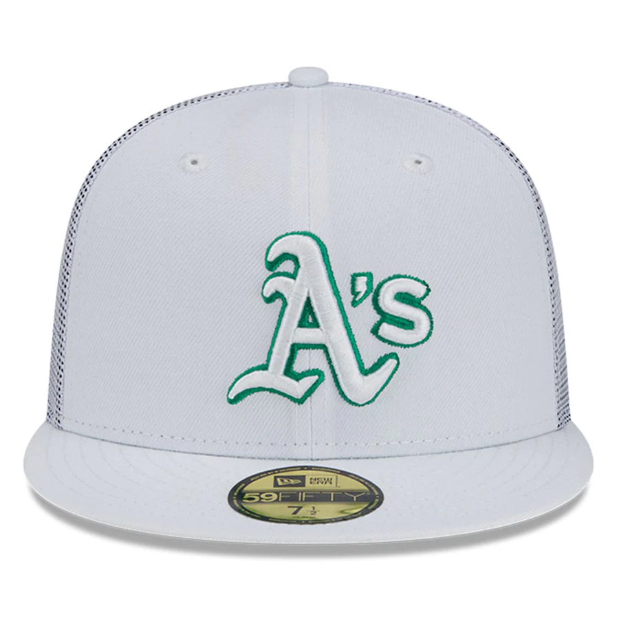 New Era Oakland Athletics 2022 Batting Practice 59FIFTY Fitted Hat - White product image 2, provided for visual reference