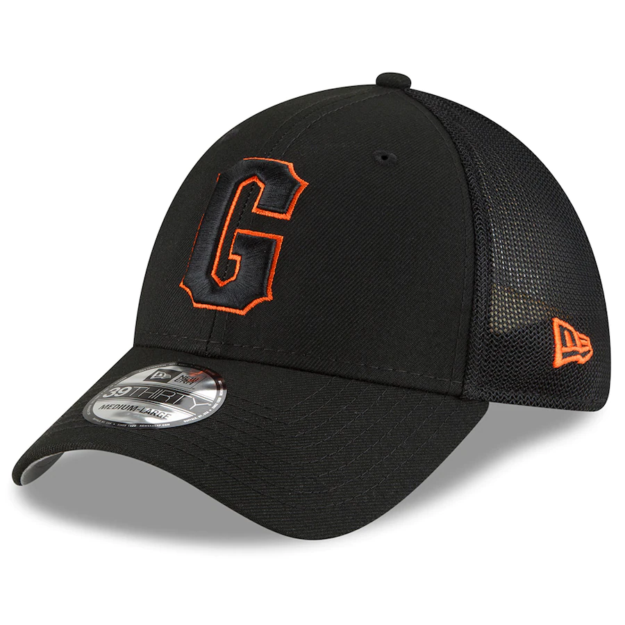 New Era San Francisco Giants 2022 Batting Practice 39THIRTY Flex Hat - Black product image 1, provided for visual reference