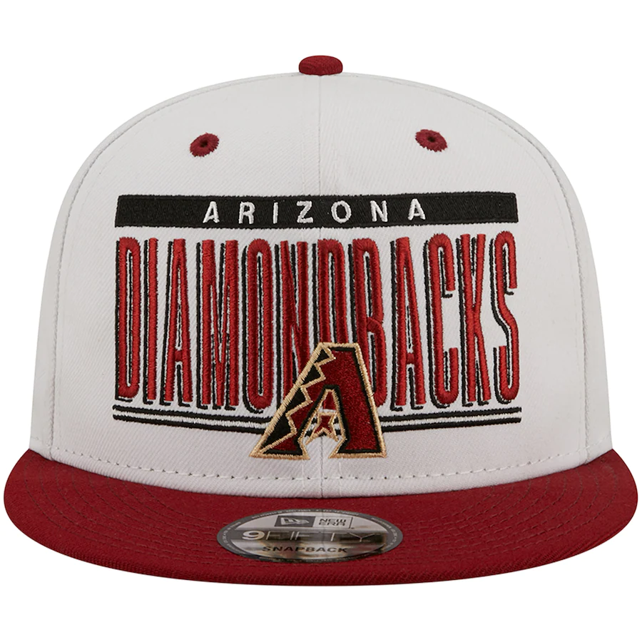 New Era Arizona Diamondback Retro Title 9FIFTY Snapback Hat - White/Royal product image 2, provided for visual reference and