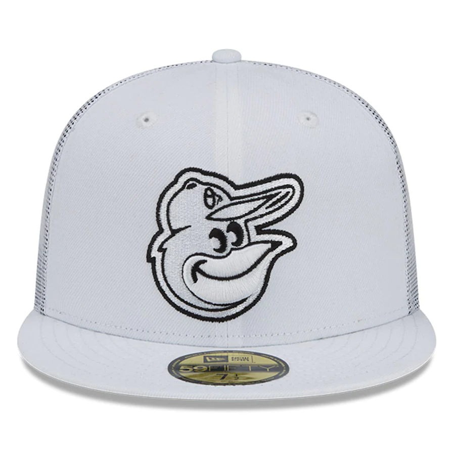 Baltimore Orioles New Era 2022 Batting Practice 59FIFTY Fitted Hat - White product image 2, provided for visual reference