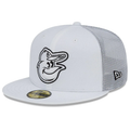 Baltimore Orioles New Era 2022 Batting Practice 59FIFTY Fitted Hat - White product image 1, provided for visual reference