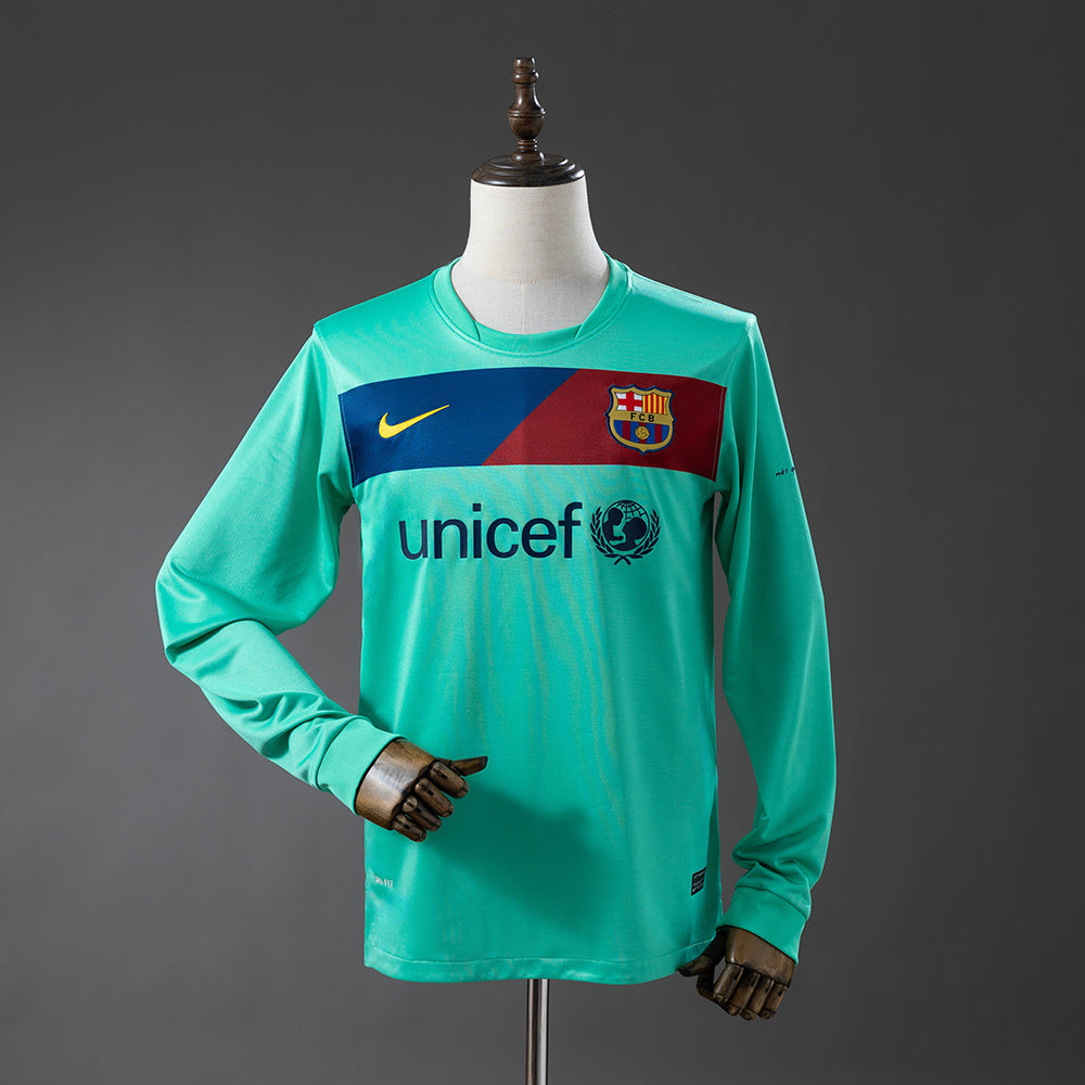 Barcelona 10/11 Away Long Sleeve Retro Jersey product image 1