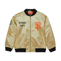 Mitchell & Ness San Francisco Giants Team OG 2.0 Lightweight Satin Current Logo Jacket-Gold product image 1, provided for