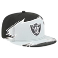 New Era Las Vegas Raiders Break 59FIFTY Fitted Hat-Black/Silver product image 1, provided for visual reference and product