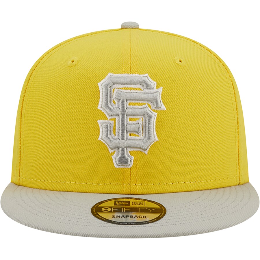 New Era San Francisco Giants 2-Tone Color Pack 9FIFTY Snapback Hat- Yellow/Grey product image 3, provided for visual