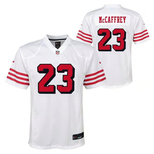 Nike Youth San Francisco 49ers Christian McCaffrey Color Rush Jersey product image 1, provided for visual reference and