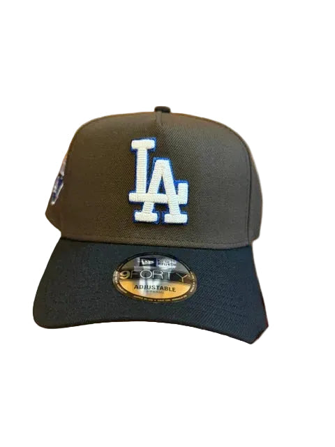 New Era Los Angeles Dodgers a frame Brown/Black Back2back World series patch product image 1, provided for visual reference