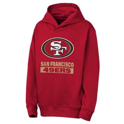 Youth San Francisco 49ers Back to Basics Hoodie product image 1, provided for visual reference and product detail review